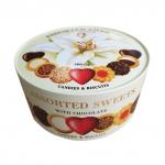 Набор печенья и шоколадных конфет БИСКОТТИ "Santa Bakery", в подарочной упаковке, 500 г, ш/к 44177