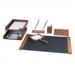 Набор настольный BESTAR "Charon" из массива дерева (бук), 7 предметов, цвет "орех", 236392