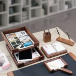 Набор настольный BESTAR "Charon" из массива дерева (бук), 7 предметов, цвет "орех", 236392