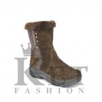 Сапожки подростковые, коричневые, литая подошва