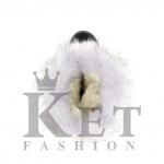 Унты подростковые, голубая норка войлочная подошва