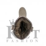 Монголки высокие коричневые, войлочная подошва