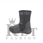 Монголки детские черные, литая подошва