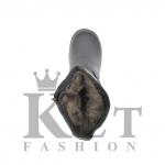 Монголки детские черные, литая подошва