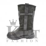 Монголки высокие черные, литая подошва