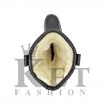 Монголки высокие черные, литая подошва