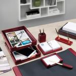 Набор настольный BESTAR "Charon" из массива дерева (бук), 7 предметов, цвет "красное дерево", 236393