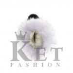 Детские унты, голубая норка, войлочная подошва