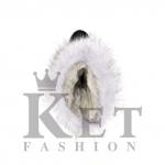 Женские унты, голубая норка, войлочная подошва