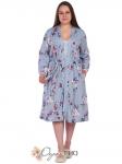 Женский пеньюар в цветочек 1412