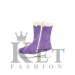 Сапожки детские фиолет, литая подошва