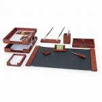 Набор настольный BESTAR "Nefertum" из массива дерева (бук), 9 предметов, цвет "темная вишня", 236398