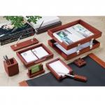 Набор настольный BESTAR "Nefertum" из массива дерева (бук), 9 предметов, цвет "темная вишня", 236398