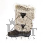 Женские унты, корея-2, замша, литая подошва