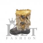 Детские унты, новый рыжий, литая подошва