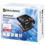 Дырокол ЭНЕРГОСБЕРЕГАЮЩИЙ BRAUBERG "Easy Press", до 30 листов, БЕЗ УСИЛИЙ, 224343