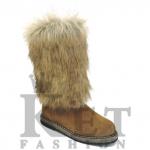 Женские унты, лиса, войлочная подошва