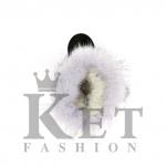 Унты подростковые, голубая норка, литая подошва