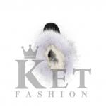 Детские унты, голубая норка, литая подошва