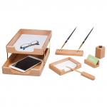 Набор настольный BESTAR "Jupiter" из массива дерева (бук), 6 предметов, цвет "дуб", 236374