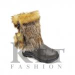 Унты подростковые, новый рыжий, литая подошва