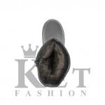 Монголки детские черные, войлочная подошва