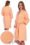 Халат персиковый для сауны СТГ10