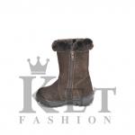 Сапожки детские коричневые, литая подошва