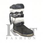 Женские унты, шиншила, войлочная подошва