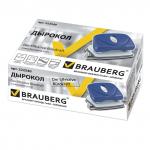 Дырокол BRAUBERG "Original", до 20 листов, синий, 222540