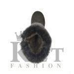 Унты женские короткие норка с замком, литая подошва