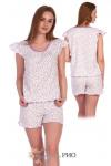 Женская пижама с шортами Бантик К703