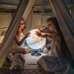 Глобус физический/политический подсветка от батареек, GLOBEN "Классик Евро", 250 мм, Ве012500257