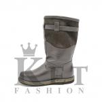 Монголки высокие коричневые замок, войлочная подошва