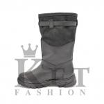 Монголки высокие черные замок, литая подошва