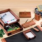 Набор настольный BESTAR "Morpheus" из массива дерева (орех), 7 предметов, цвет "орех", 236396