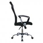 Кресло BRABIX "Flash MG-302", с подлокотниками, хром, черное, 530867