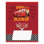 Тетрадь 12 л., HATBER, клетка, обложка картон, "Тачки-DISNEY" (5 видов в спайке), 12Т5В1