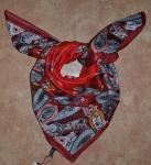 Платок огурцы,  90*90 см