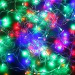 СНОУ БУМ Гирлянда электрическая вьюн 14м, 180 LED,мультицвет, 8 реж, прозр. провод, 220В