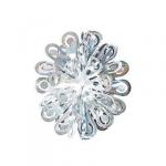 СНОУ БУМ Гирлянда-подвеска 40см, ПВХ, "Шар Ажурный", серебро