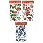 СНОУ БУМ Наклейка ПВХ 3D 20х30см, 3 дизайна