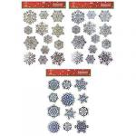 СНОУ БУМ Наклейка ПВХ 3D 30х39см, 3 дизайна