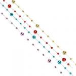 СНОУ БУМ Бусы декоративные,  200 см,  пластик,  4 цвета,  VC4,  VB4,  VR1, VG5