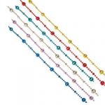 СНОУ БУМ Бусы декоративные, 200см, пластик, 6 цветов (1,4,47,41, 43,28) арт 55-01