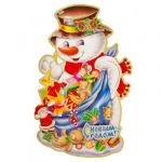 СНОУ БУМ Панно С Новым Годом, бумага, 37х22см, арт.0130