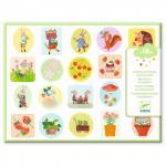 *Новинка! Набор объемных наклеек Сад