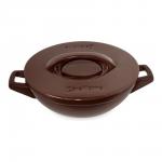 Вок с керамической крышкой Duo+ 3 л. шоколад