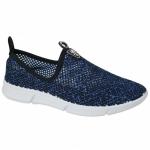 BSW734 Полуботинки текстильные женские сетка синий
