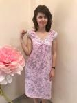 А13 Сорочка Вишенка (Цветы на розовом)